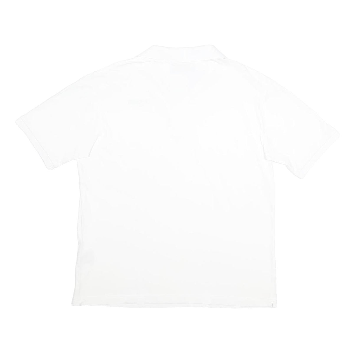 KAPPA Mens White Cotton Short Sleeve Plain Polo Shirt L Casual Sportswear