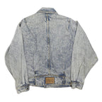 LEE Mens Blue Denim Button Jacket M Denim Plain Vintage Casual