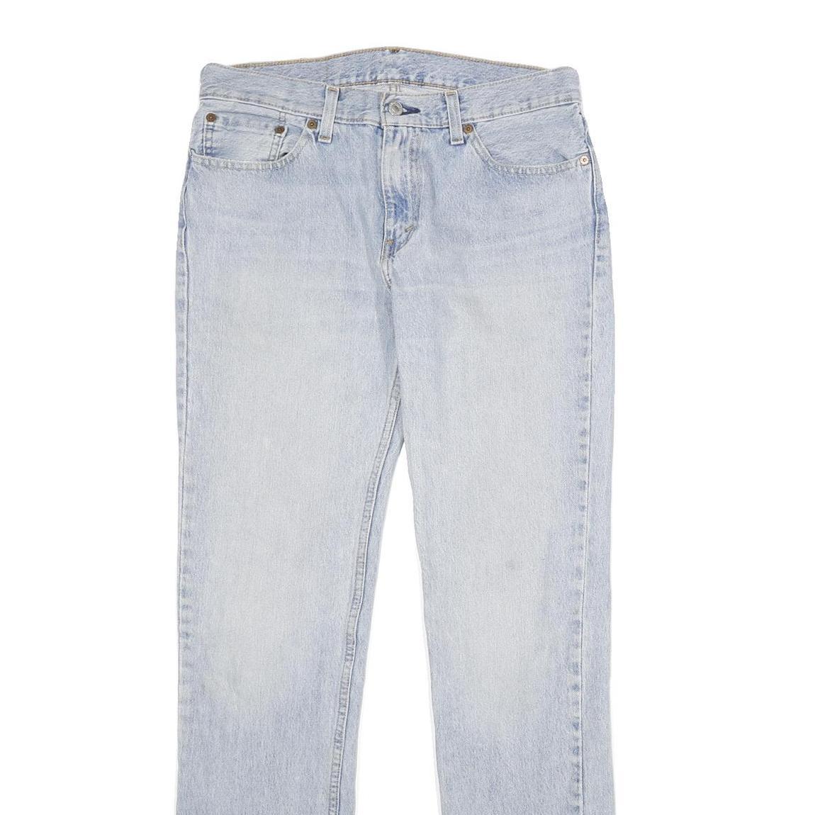 LEVI'S 511 Mens Jeans Light Blue Slim Skinny Denim W31 L34 Zip Cotton Blend