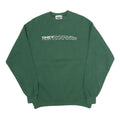 LEE Mens Green Crew Neck M Aviation Equipment Graphic Sweatshirt Cotton