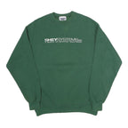 LEE Mens Green Crew Neck M Aviation Equipment Graphic Sweatshirt Cotton