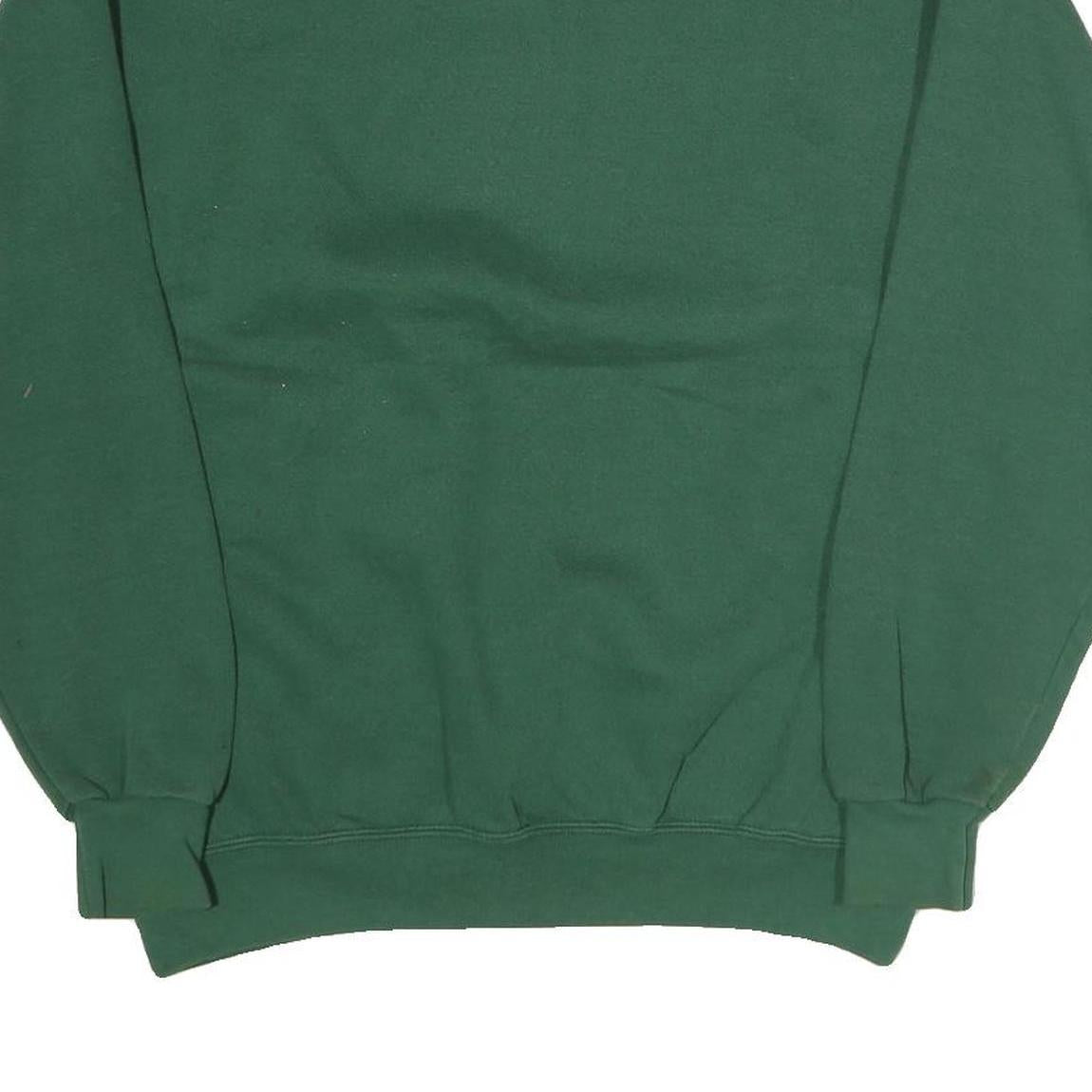 LEE Mens Green Crew Neck M Aviation Equipment Graphic Sweatshirt Cotton