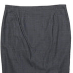 JIGSAW Womens Grey Cotton Blend Pencil Knee Length Woven Checked Skirt UK 8