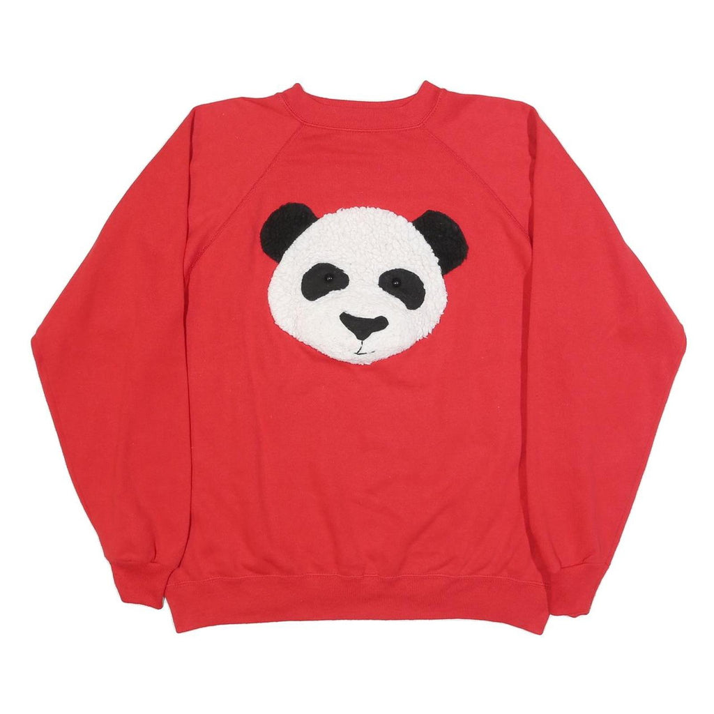 HANES Womens Red Panda Graphic Crew Neck XL Sweatshirt Cotton Blend Casual