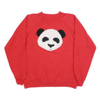 HANES Womens Red Panda Graphic Crew Neck XL Sweatshirt Cotton Blend Casual