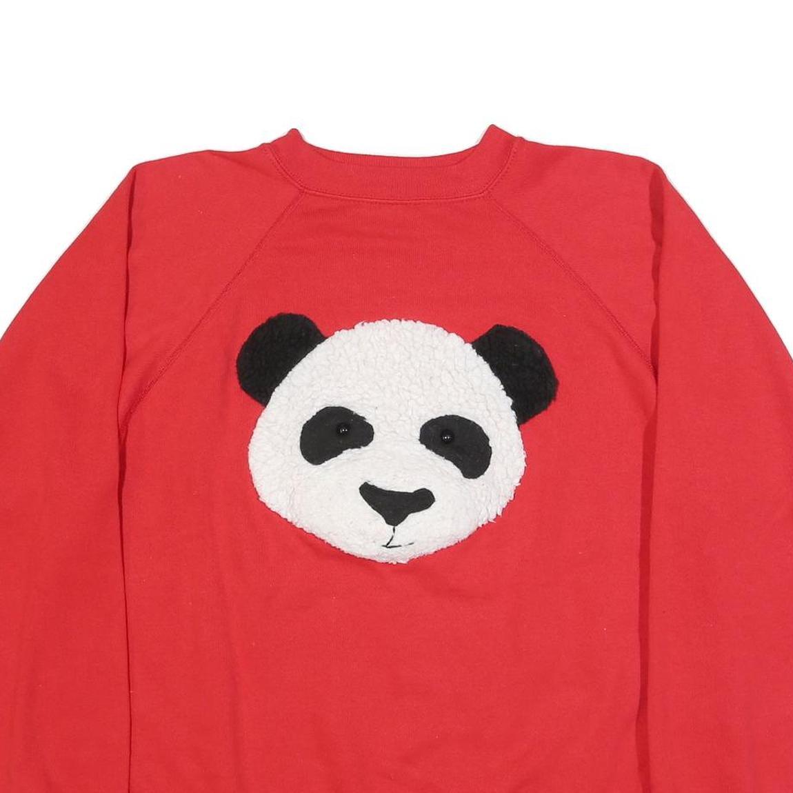 HANES Womens Red Panda Graphic Crew Neck XL Sweatshirt Cotton Blend Casual