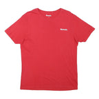 BENCH Mens Red Graphic T-Shirt M Short Sleeve Crew Neck Casual Cotton Blend