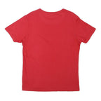 BENCH Mens Red Graphic T-Shirt M Short Sleeve Crew Neck Casual Cotton Blend