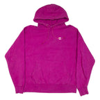 CHAMPION REVERSE WEAVE Womens Pink Hoodie L