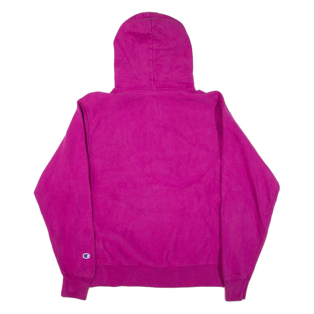 CHAMPION REVERSE WEAVE Womens Pink Hoodie L