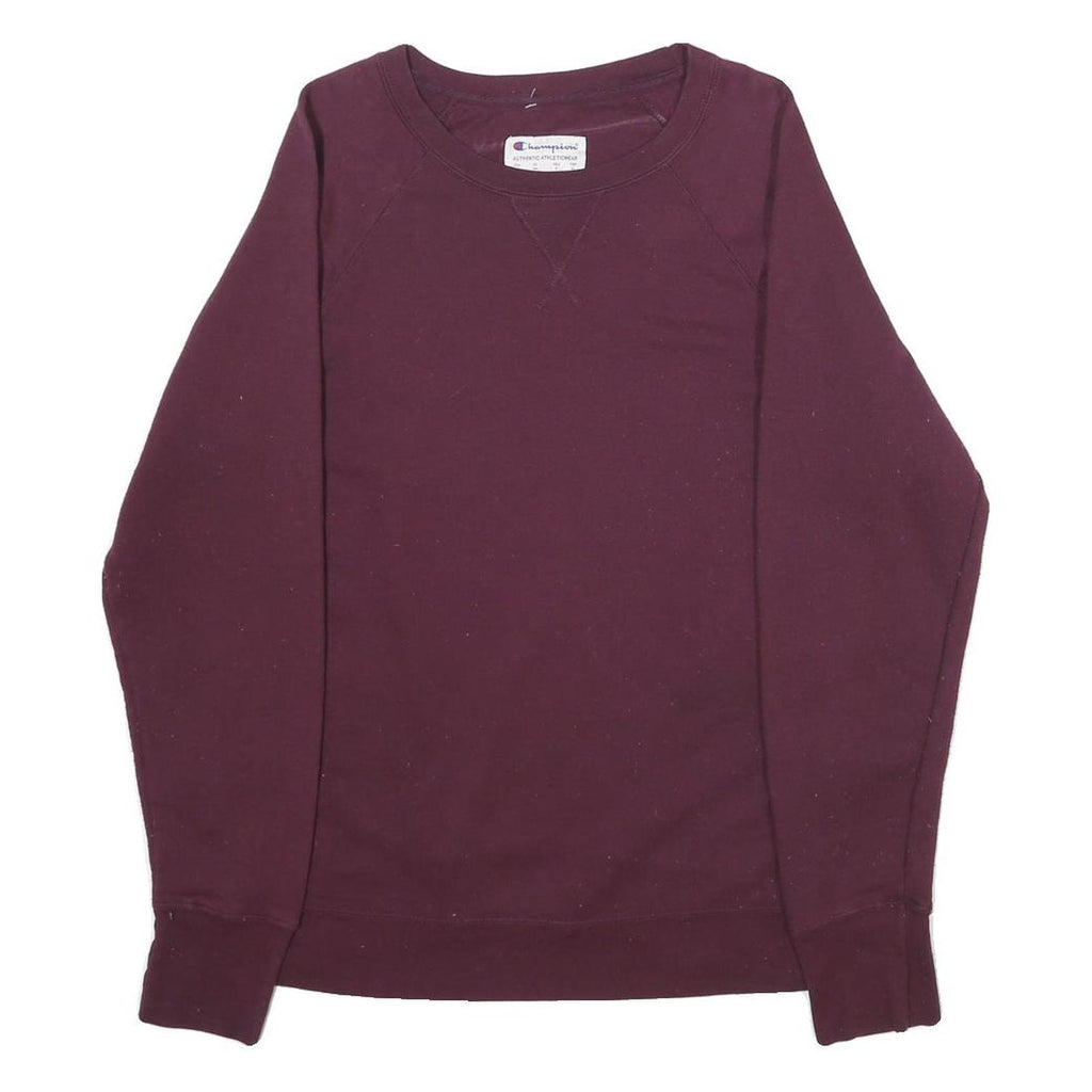 CHAMPION Mens Maroon Sweatshirt Crew Neck M Cotton Blend Pullover Casual