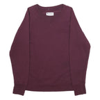 CHAMPION Mens Maroon Sweatshirt Crew Neck M Cotton Blend Pullover Casual