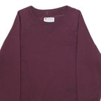 CHAMPION Mens Maroon Sweatshirt Crew Neck M Cotton Blend Pullover Casual
