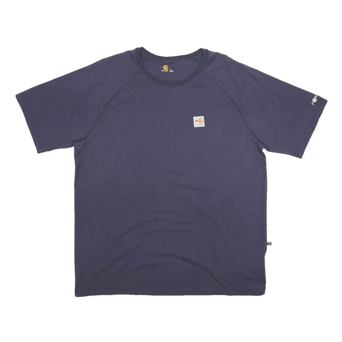 CARHARTT Mens Navy Graphic T-Shirt L Short Sleeve Crew Neck Workwear