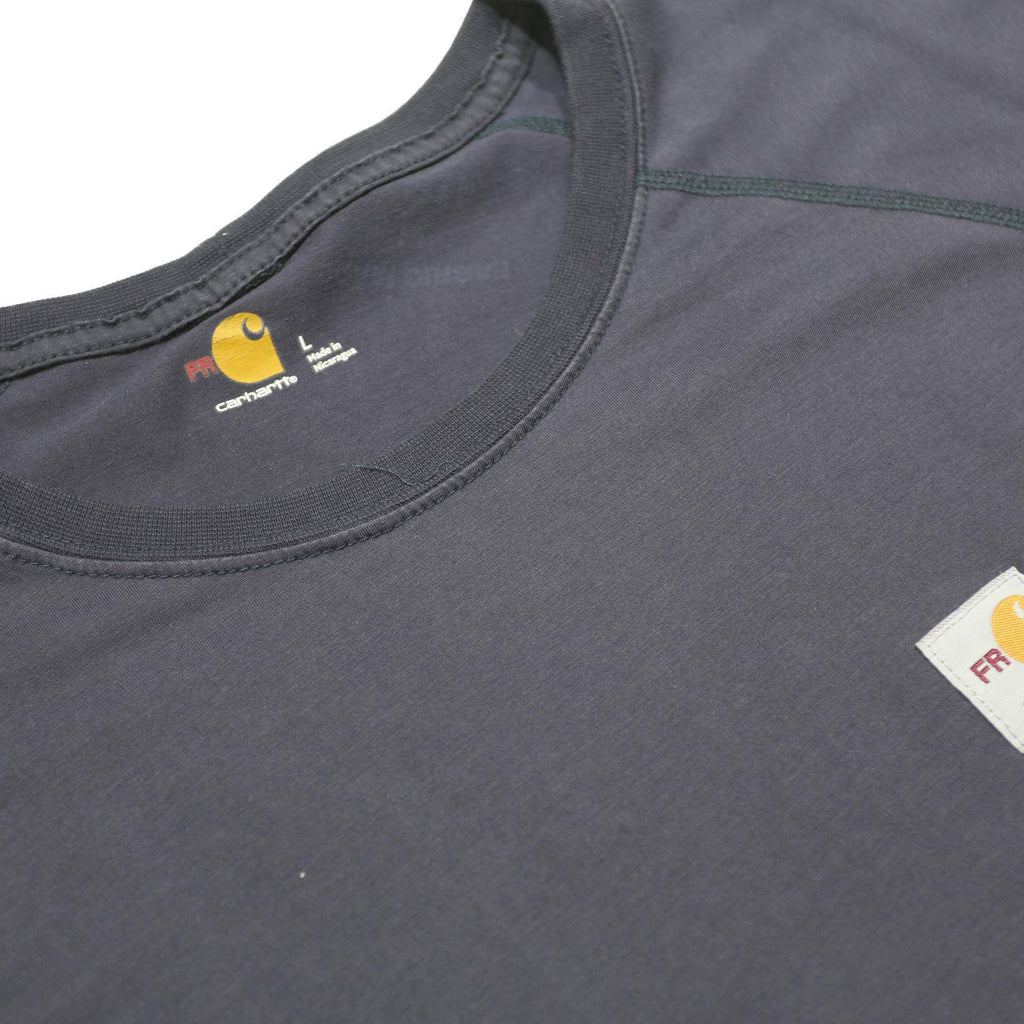 CARHARTT Mens Navy Graphic T-Shirt L Short Sleeve Crew Neck Workwear