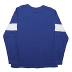 NFL Mens Blue Indianapolis Colts T-Shirt Long Sleeve Crew Neck Cotton Blend L