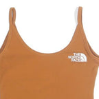 THE NORTH FACE Womens Brown Cropped Vest Sleeveless Scoop Neck XS Cotton Blend