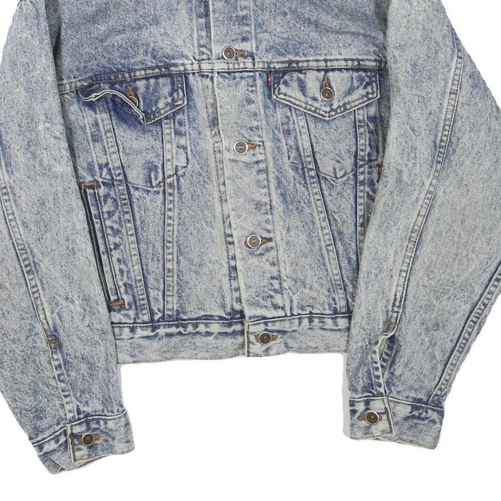 LEVI'S Mens Blue Button Denim Jacket M Cotton Blend Classic Regular Fit Casual