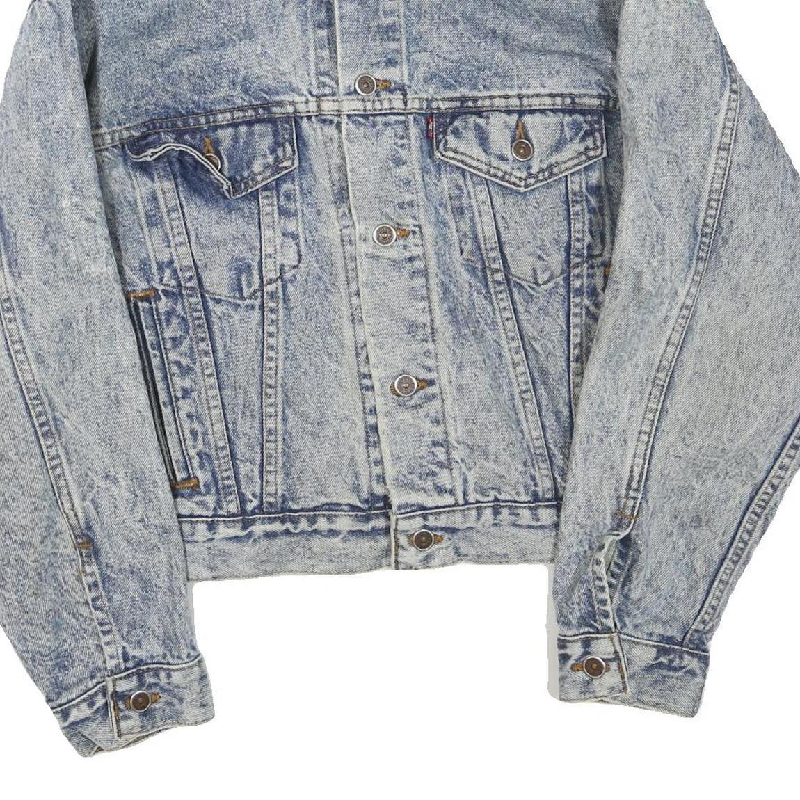 LEVI'S Mens Blue Button Denim Jacket M Cotton Blend Classic Regular Fit Casual