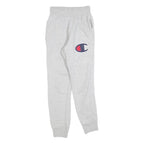 CHAMPION Mens Joggers Grey XS W24 L28 Regular Tapered Cotton Blend Sports Logo