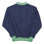 ADIDAS ORIGINALS Mens Navy Blue & Green Jacket L Polyester Blend Button Closure