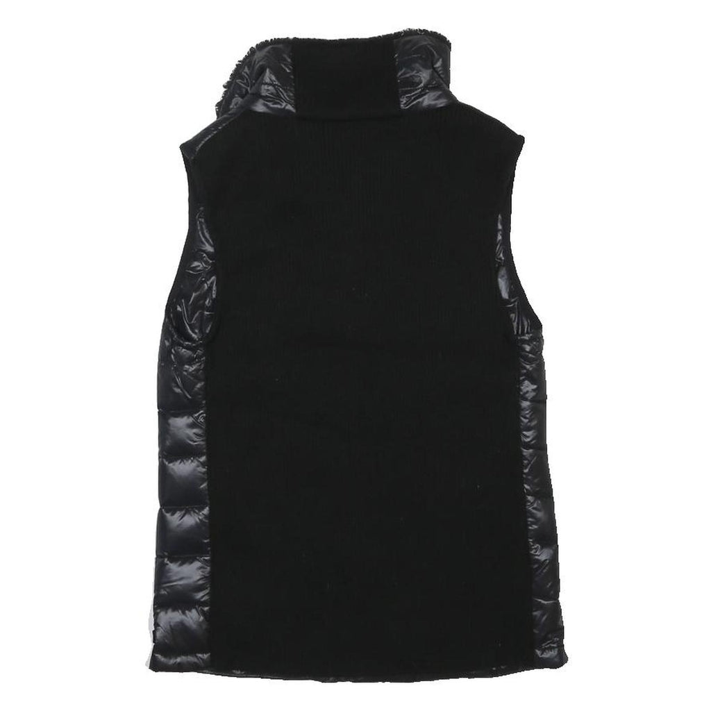 CALVIN KLEIN Womens Black Quilted Jacket M Polyester Blend Zip Puffer Vest