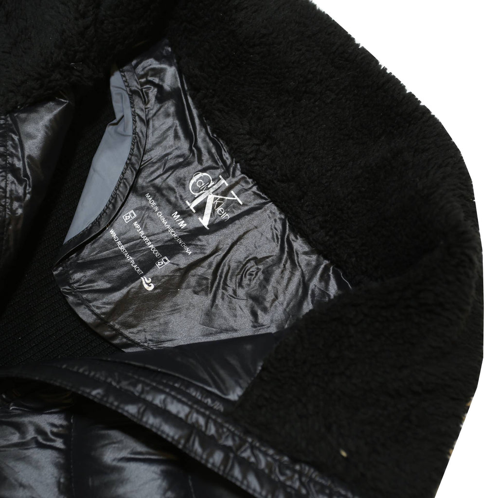 CALVIN KLEIN Womens Black Quilted Jacket M Polyester Blend Zip Puffer Vest