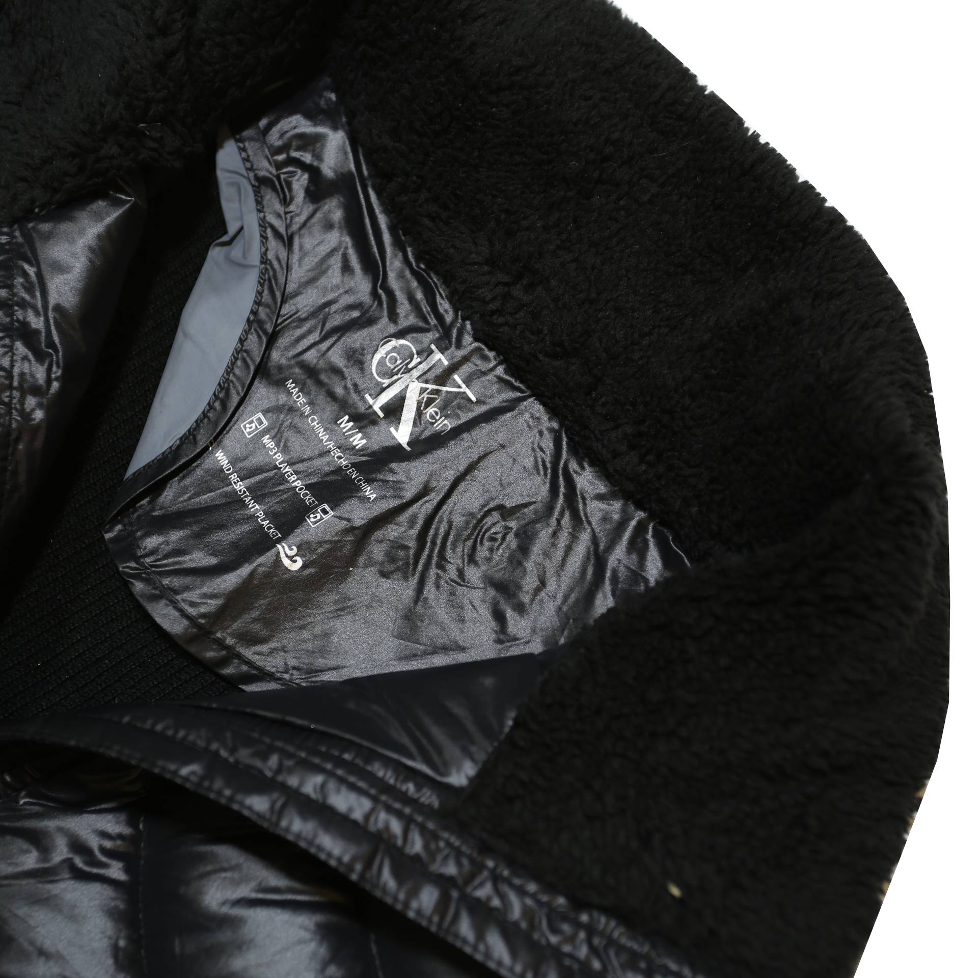 CALVIN KLEIN Womens Black Quilted Jacket M Polyester Blend Zip Puffer Vest