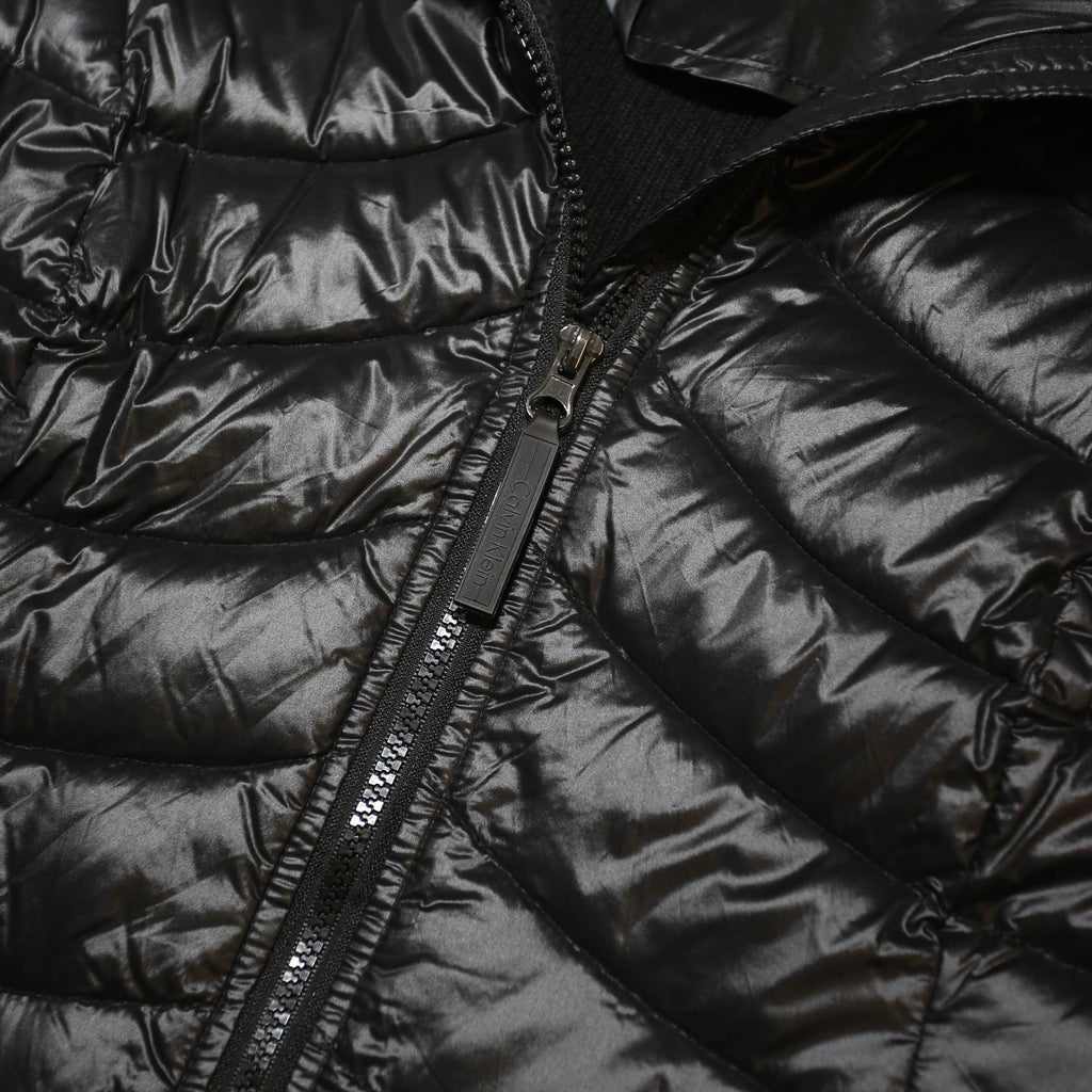 CALVIN KLEIN Womens Black Quilted Jacket M Polyester Blend Zip Puffer Vest