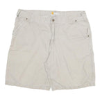 CARHARTT Mens Casual Grey Shorts Relaxed Fit 3XL W40 Cotton Blend Button Closure