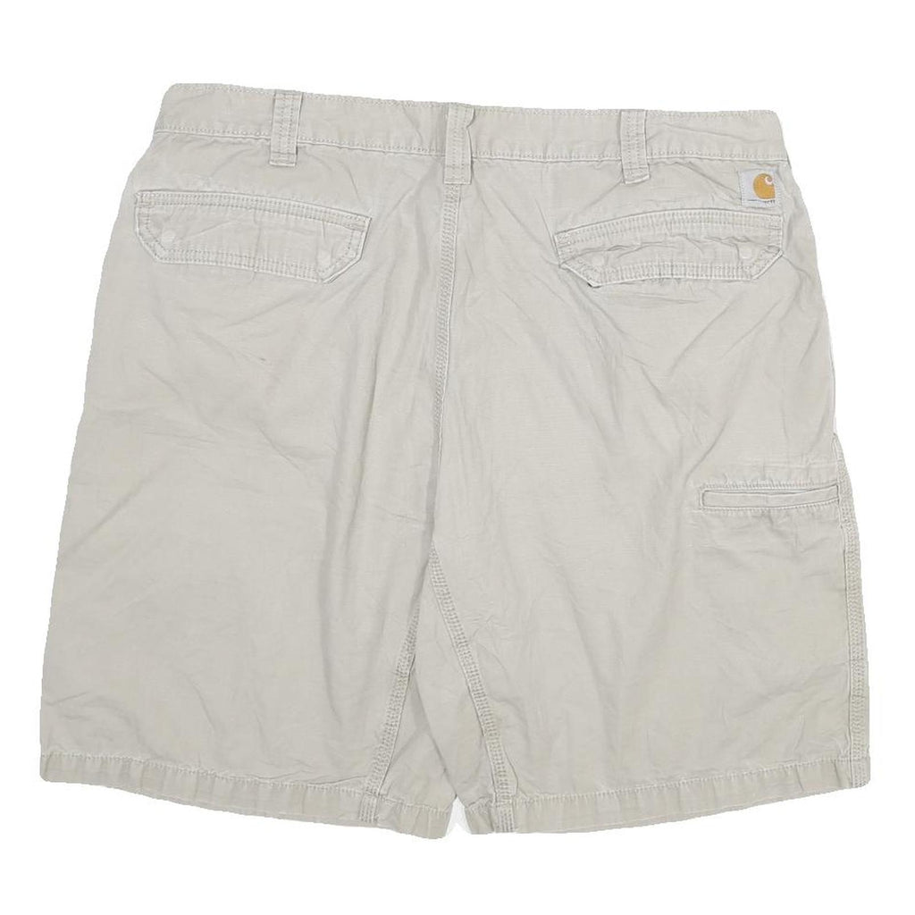 CARHARTT Mens Casual Grey Shorts Relaxed Fit 3XL W40 Cotton Blend Button Closure