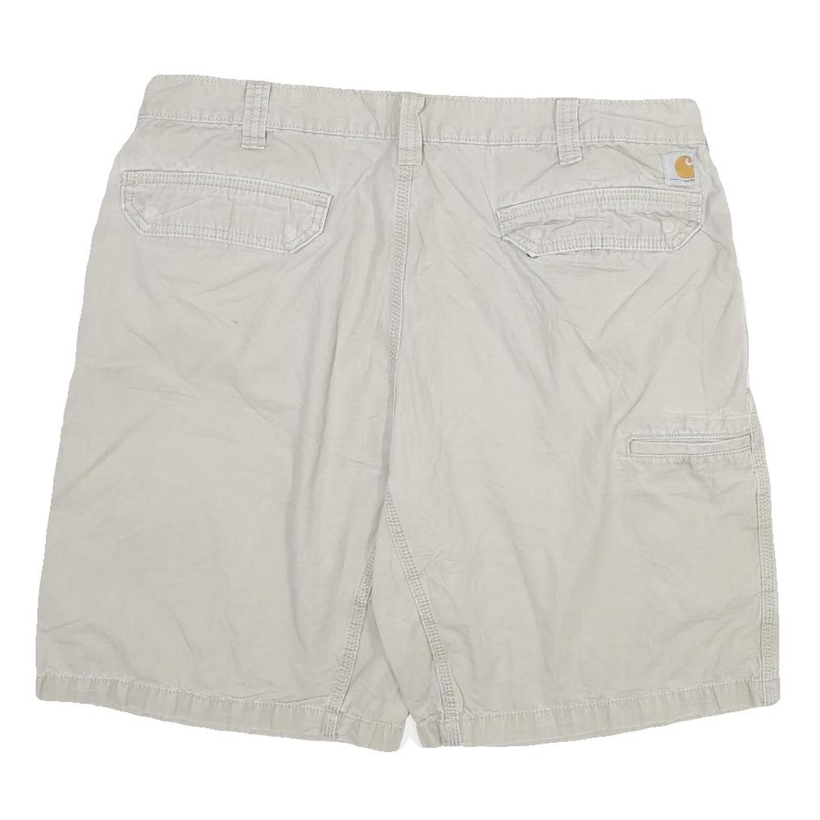 CARHARTT Mens Casual Grey Shorts Relaxed Fit 3XL W40 Cotton Blend Button Closure