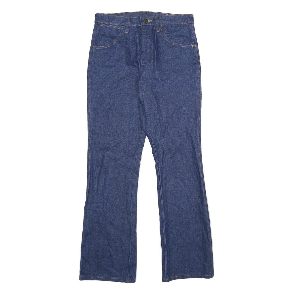 WRANGLER Mens Jeans Blue Regular Straight Denim Medium W30 L32 Classic Fit Zip