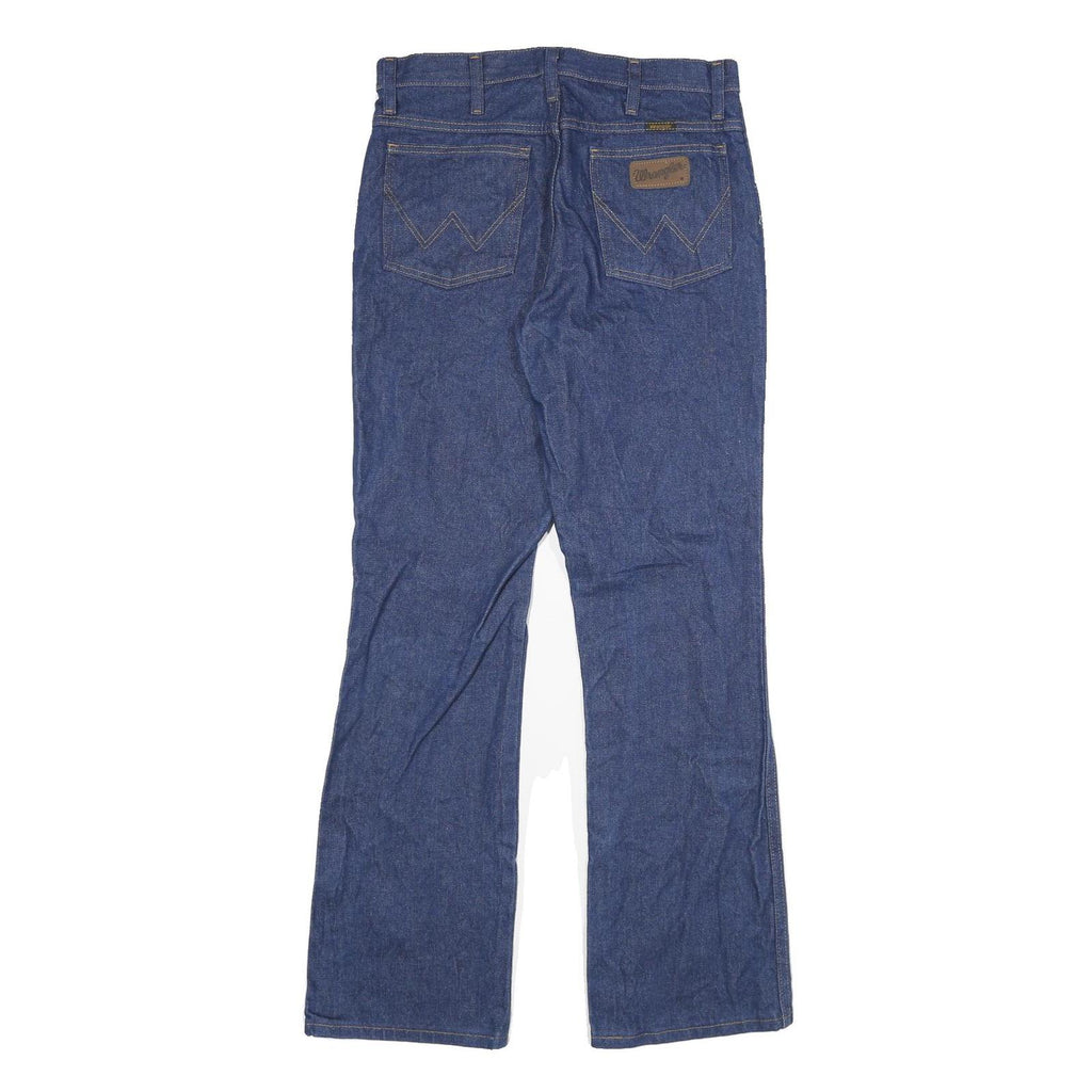 WRANGLER Mens Jeans Blue Regular Straight Denim Medium W30 L32 Classic Fit Zip
