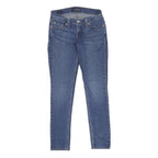 LEVI'S 524 Womens Jeans Blue Slim Skinny Denim Medium W26 L29 Zip Cotton Blend