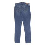 LEVI'S 524 Womens Jeans Blue Slim Skinny Denim Medium W26 L29 Zip Cotton Blend