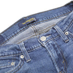 LEVI'S 524 Womens Jeans Blue Slim Skinny Denim Medium W26 L29 Zip Cotton Blend