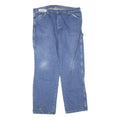 DICKIES Mens Blue Regular Fit Straight Leg Denim W40 L32 Utility Workwear Jeans
