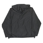 MOUNTAIN WAREHOUSE Mens Black Outdoor Jacket XL Polyester Zip Hooded Plain