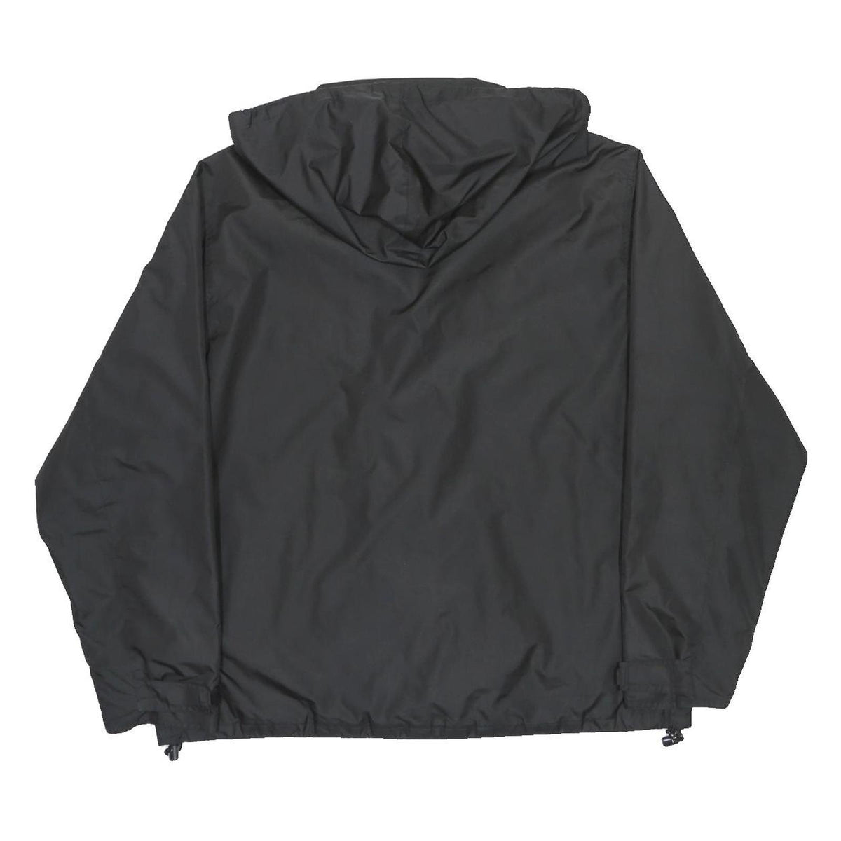 MOUNTAIN WAREHOUSE Mens Black Outdoor Jacket XL Polyester Zip Hooded Plain