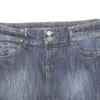 INSIDER Womens Blue Denim Mini Cotton Skirt M Stylish Casual Pocket Detail