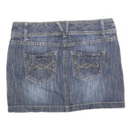 INSIDER Womens Blue Denim Mini Cotton Skirt M Stylish Casual Pocket Detail