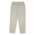 CALVIN KLEIN JEANS Womens Cotton Blend Beige Regular Fit Straight Leg Trousers