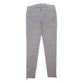 MICHAEL KORS Womens Slim Cotton Blend Grey Trousers W28 L29 Zip Pocket Button