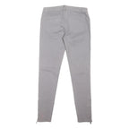 MICHAEL KORS Womens Slim Cotton Blend Grey Trousers W28 L29 Zip Pocket Button