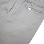 MICHAEL KORS Womens Slim Cotton Blend Grey Trousers W28 L29 Zip Pocket Button