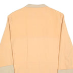 KINGFIELD Womens Beige & Cream Lightweight Zip Up Jacket L Polyester Blend Plain