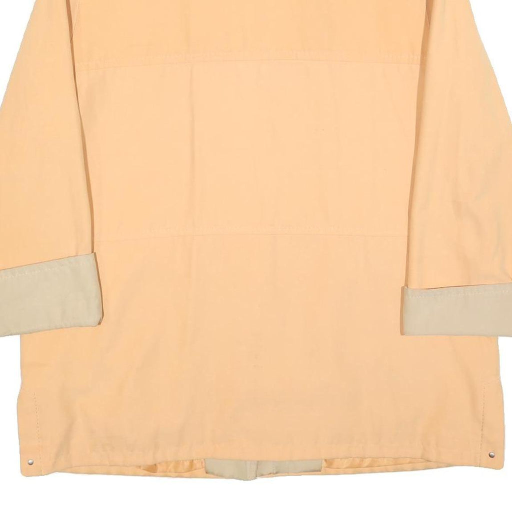 KINGFIELD Womens Beige & Cream Lightweight Zip Up Jacket L Polyester Blend Plain