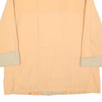 KINGFIELD Womens Beige & Cream Lightweight Zip Up Jacket L Polyester Blend Plain