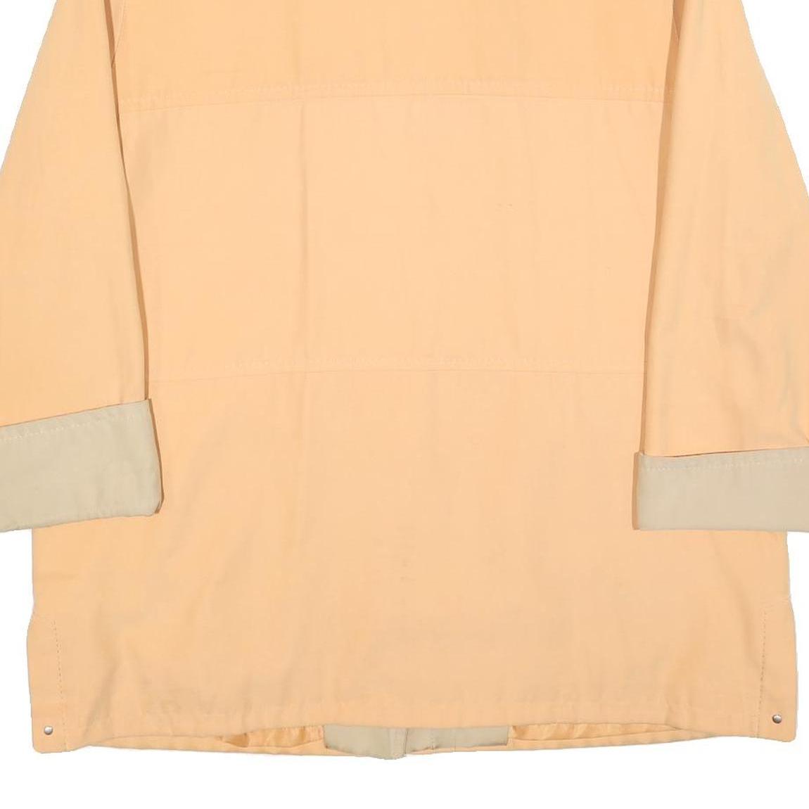 KINGFIELD Womens Beige & Cream Lightweight Zip Up Jacket L Polyester Blend Plain